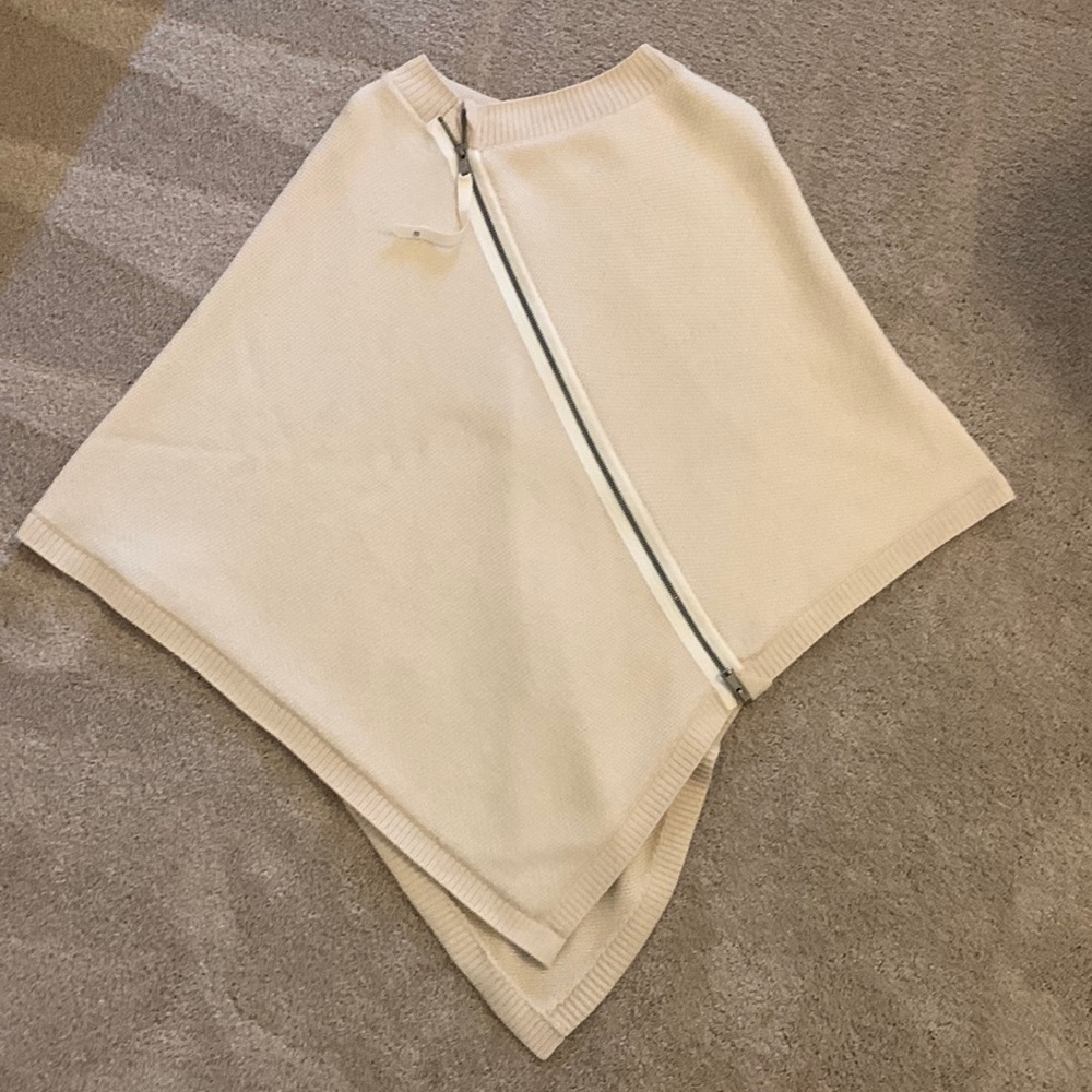 Merino Wool Zip Cover Shawl. Worn Once